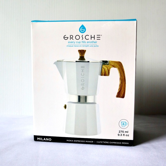 Grosche Other - NEW in Box 'Milano' By Grosche Moka Coffee Pot Stovetop Espresso Maker Camping